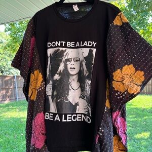 STEVIE NICKS Upcycled Kantha Graphic Tee